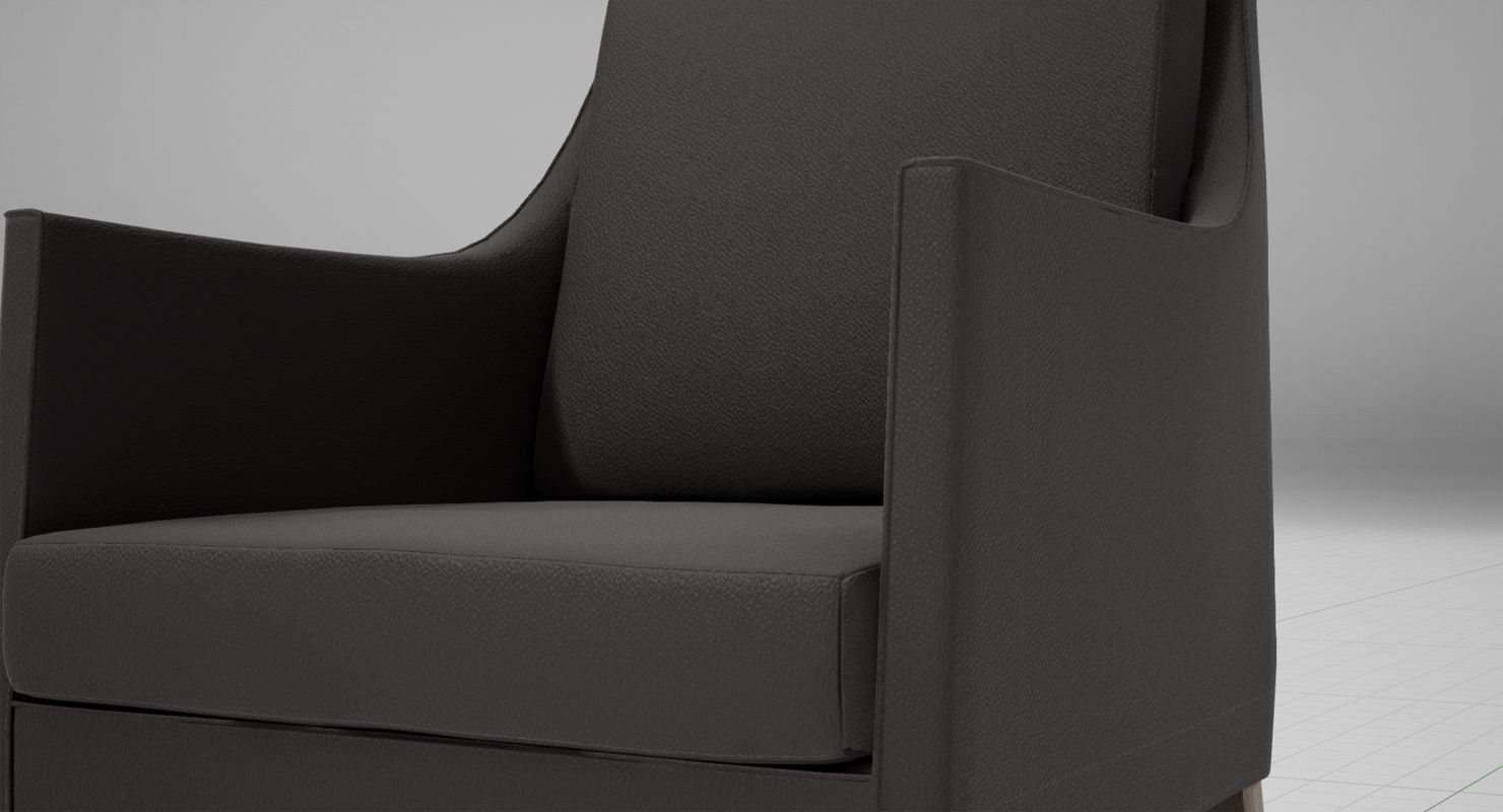 Flexform Pat Chair UE4 Low-poly 3D model_2