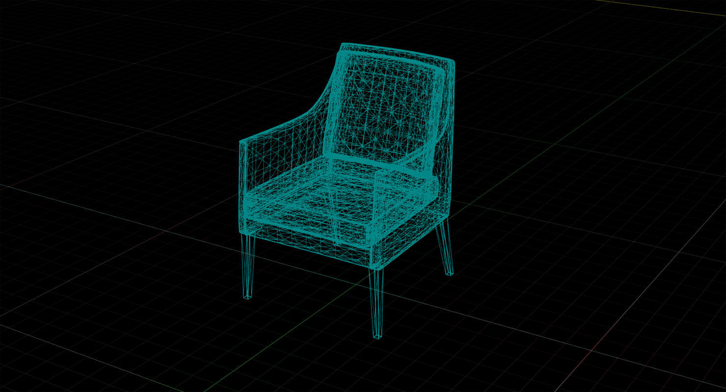 Flexform Pat Chair UE4 Low-poly 3D model_6