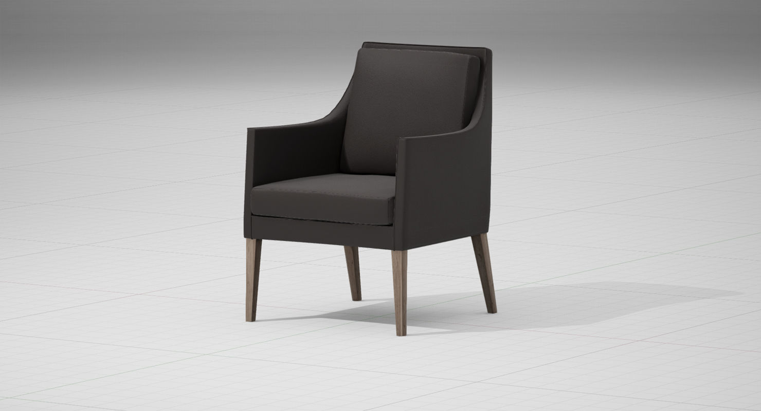 Flexform Pat Chair UE4 Low-poly 3D model_1