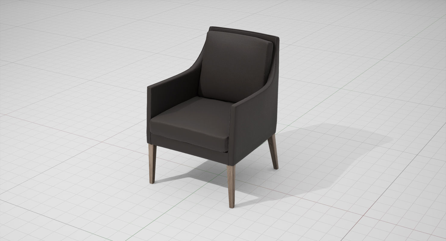 Flexform Pat Chair UE4 Low-poly 3D model_5