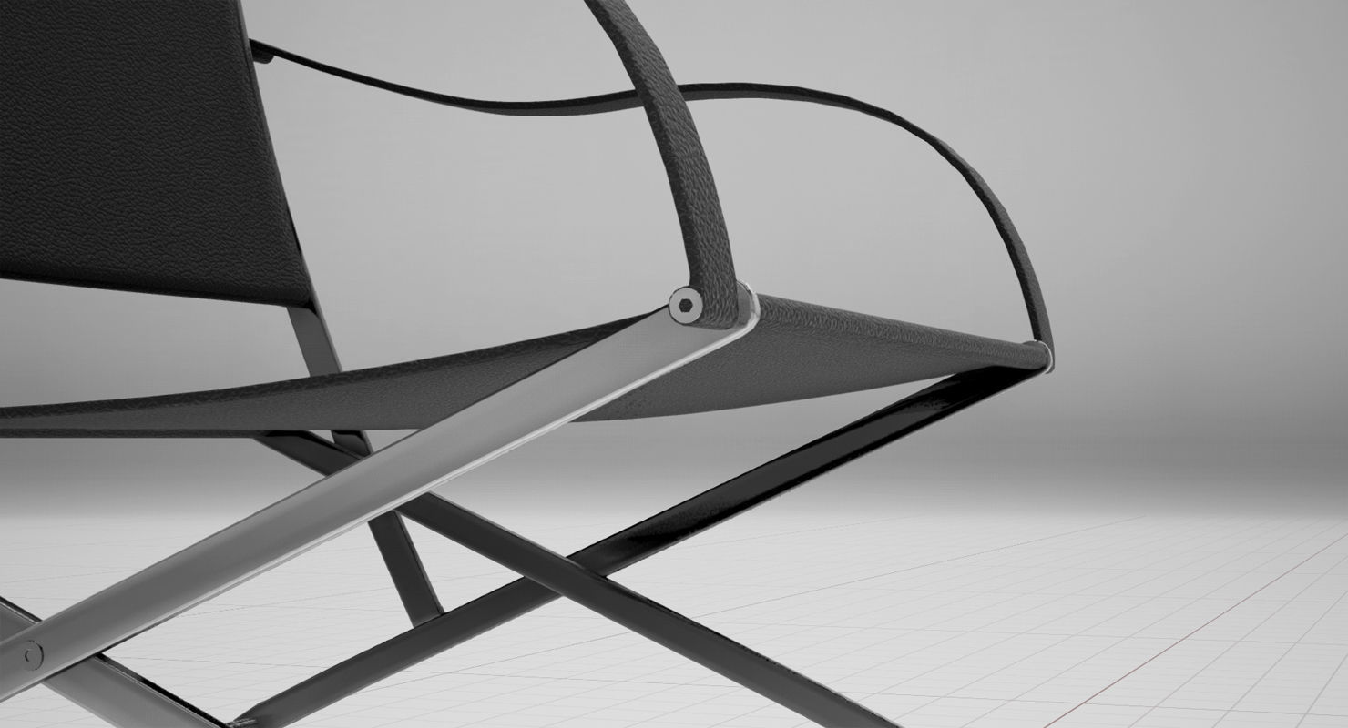 Flexform Carlotta Chair UE4 Low-poly 3D model_4