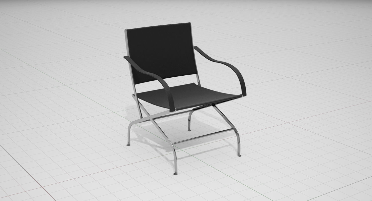Flexform Carlotta Chair UE4 Low-poly 3D model_9