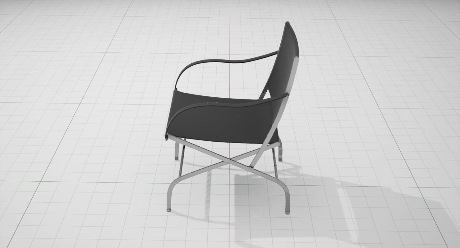 Flexform Carlotta Chair UE4 Low-poly 3D model_12