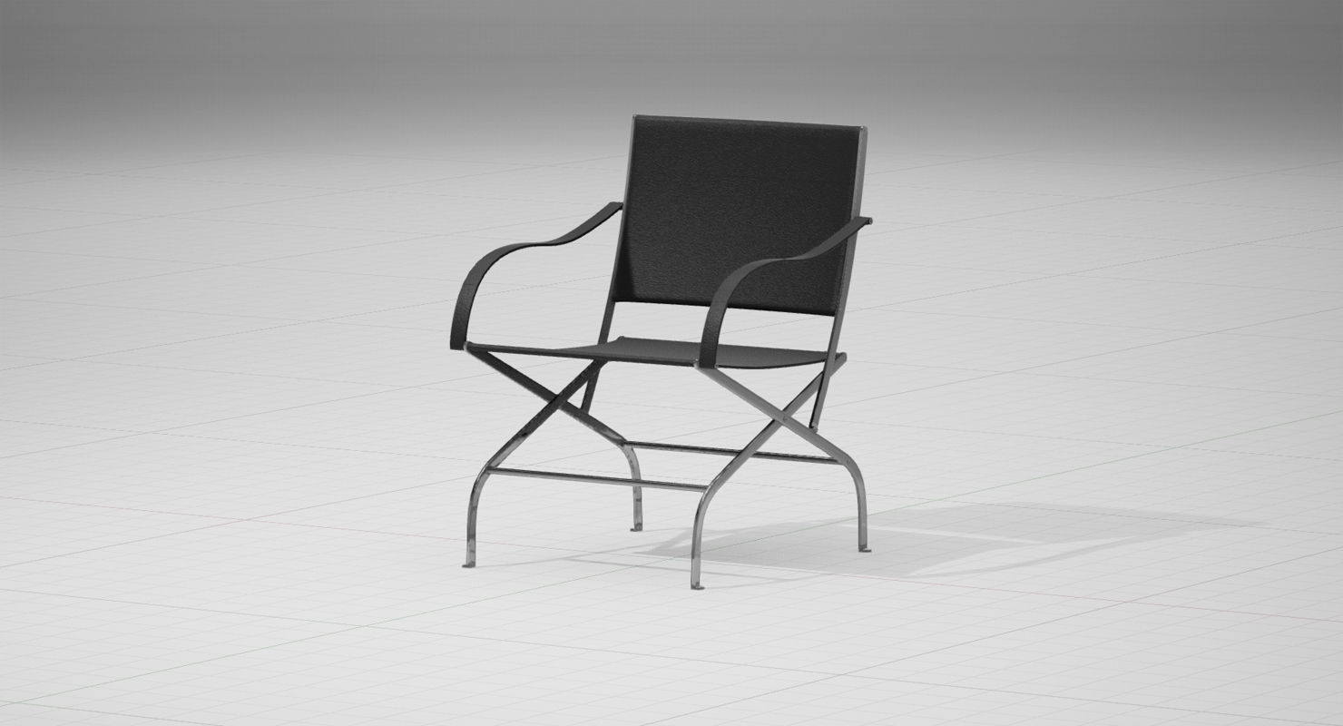 Flexform Carlotta Chair UE4 Low-poly 3D model_1