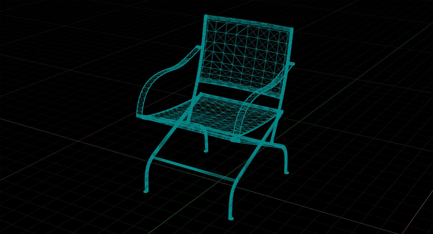 Flexform Carlotta Chair UE4 Low-poly 3D model_7