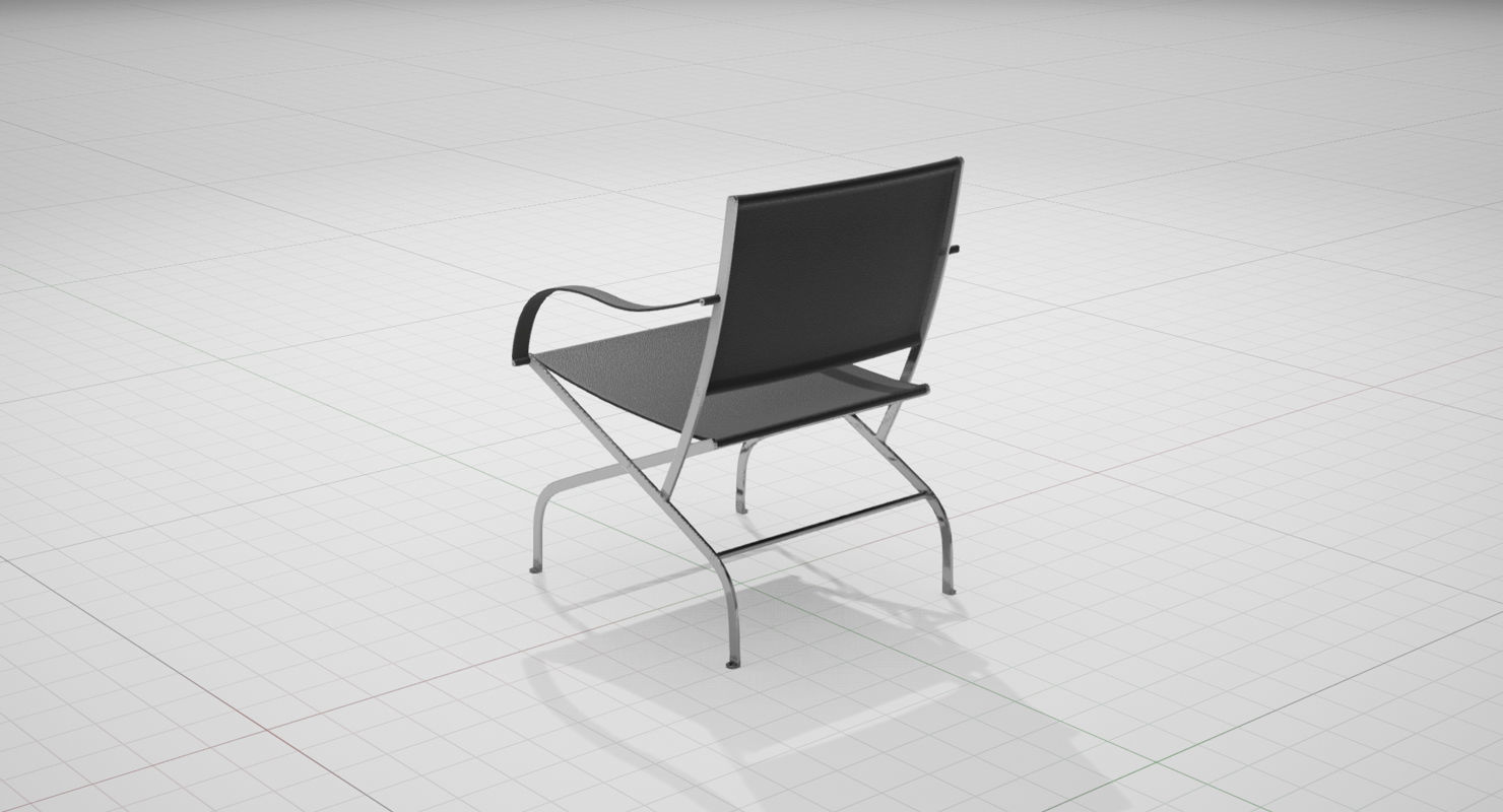 Flexform Carlotta Chair UE4 Low-poly 3D model_10