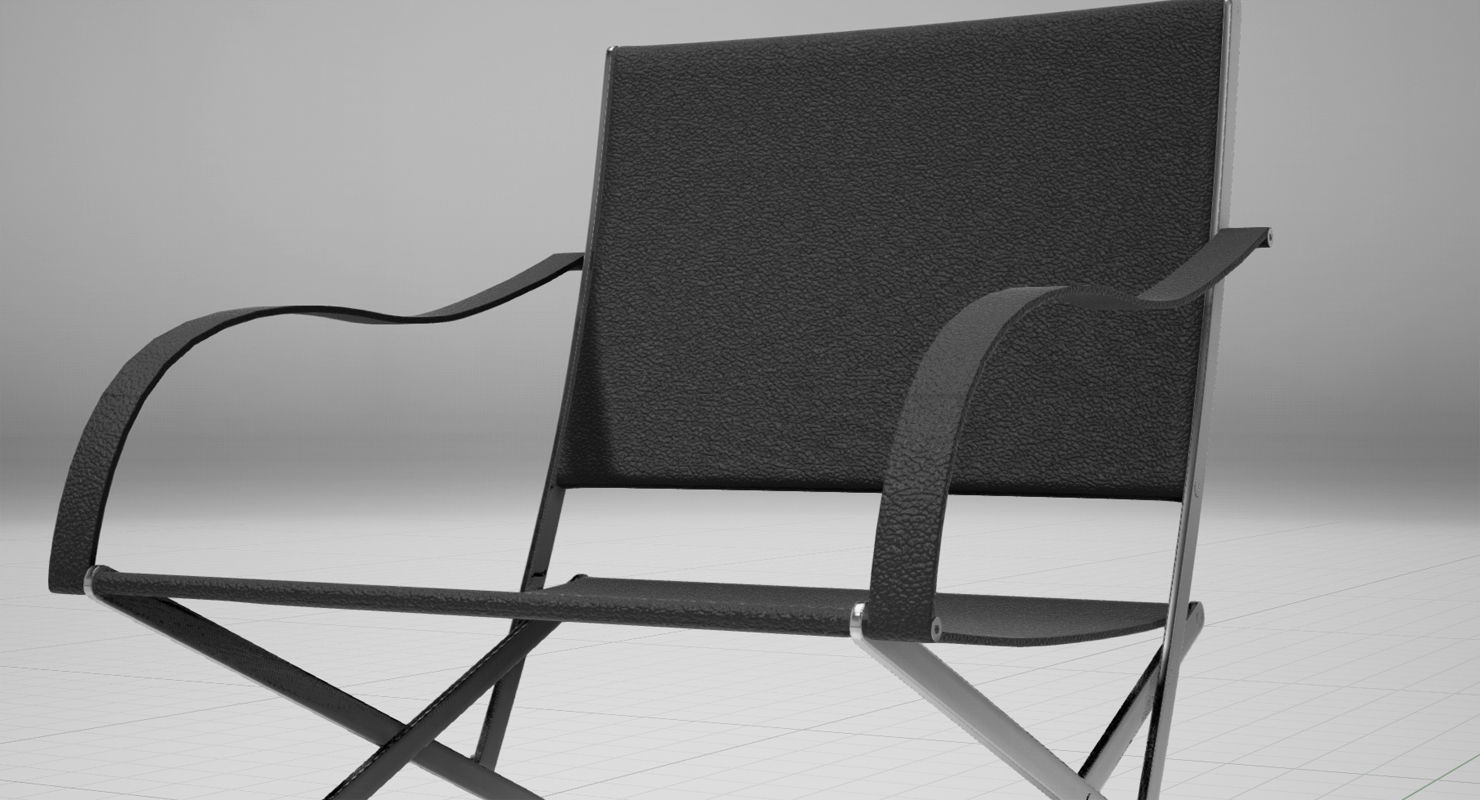 Flexform Carlotta Chair UE4 Low-poly 3D model_2