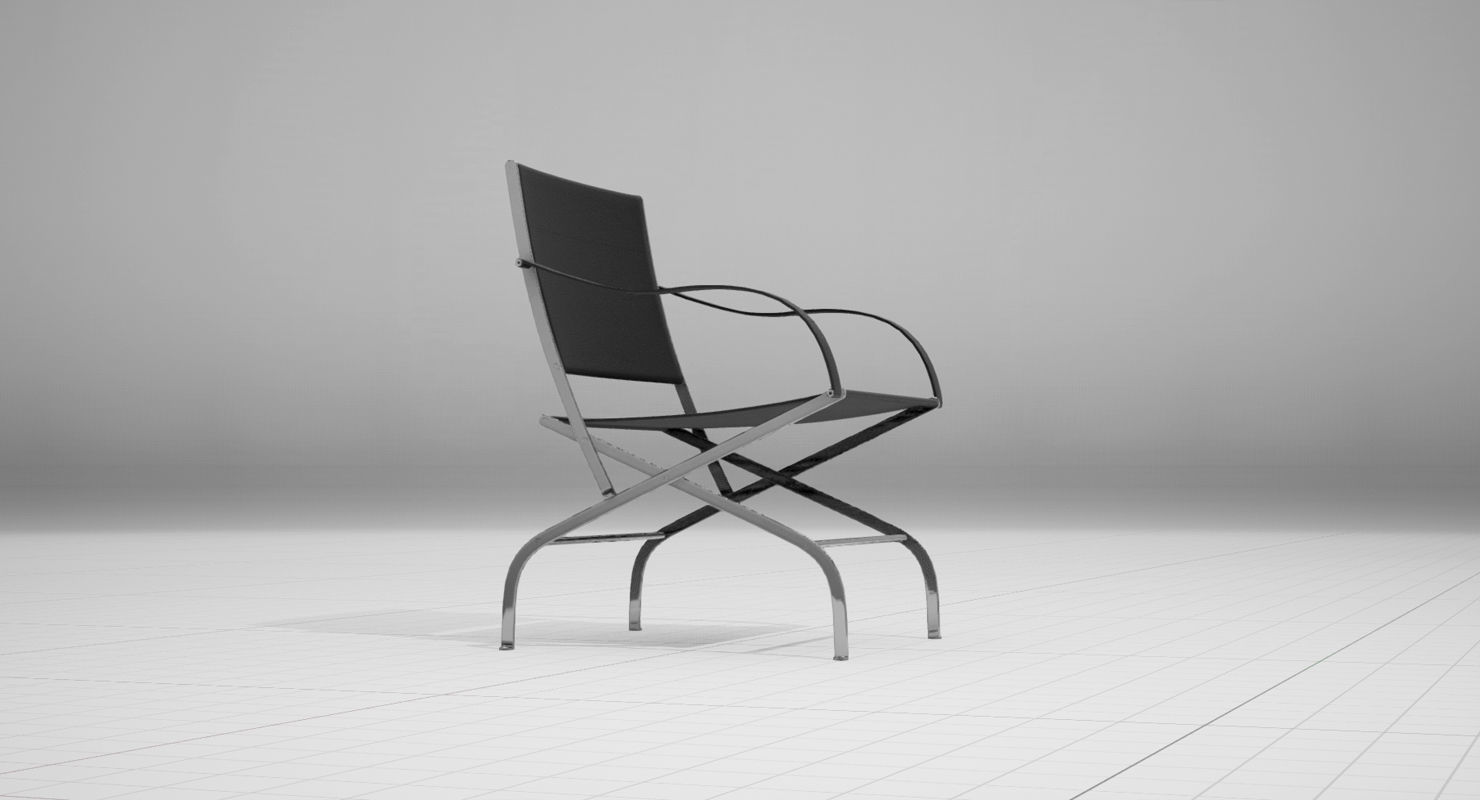 Flexform Carlotta Chair UE4 Low-poly 3D model_3