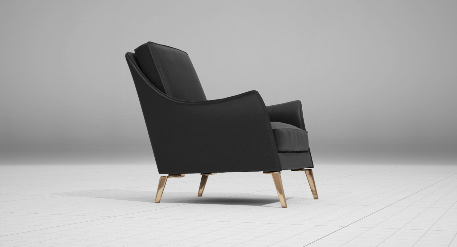 Flexform Boss Chair UE4 Low-poly 3D model_3