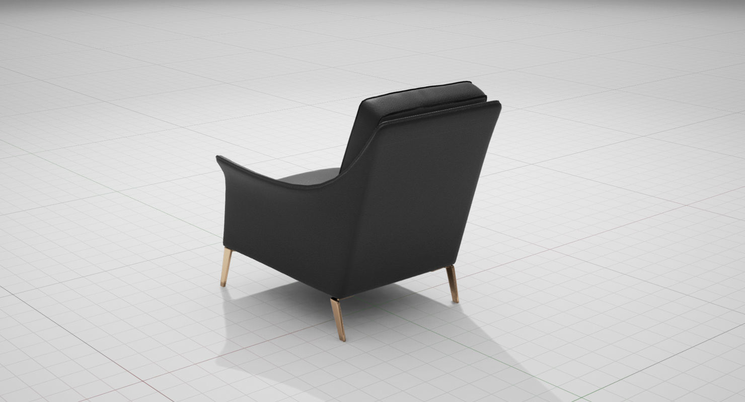 Flexform Boss Chair UE4 Low-poly 3D model_9