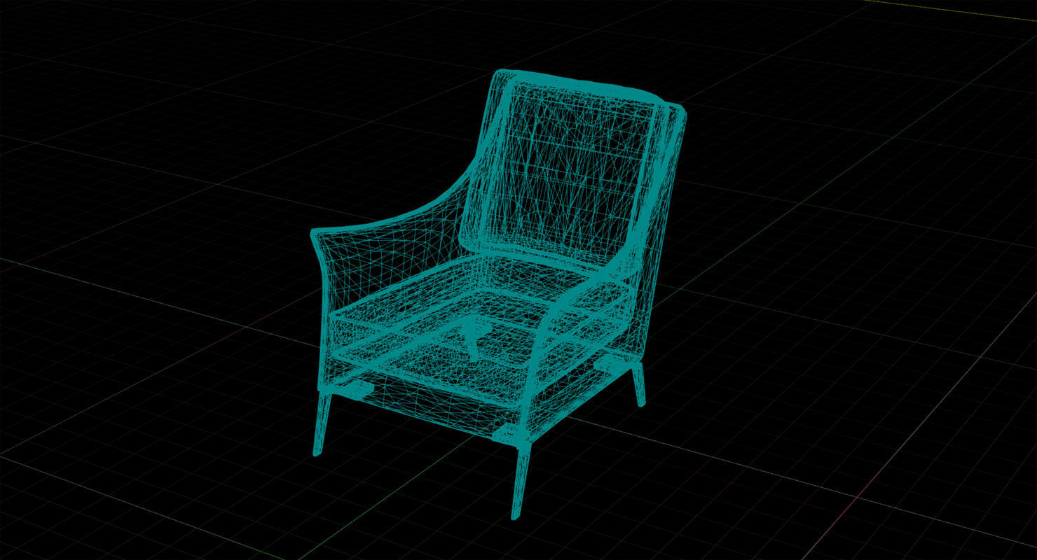 Flexform Boss Chair UE4 Low-poly 3D model_6