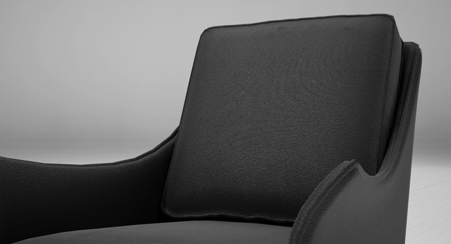 Flexform Boss Chair UE4 Low-poly 3D model_2