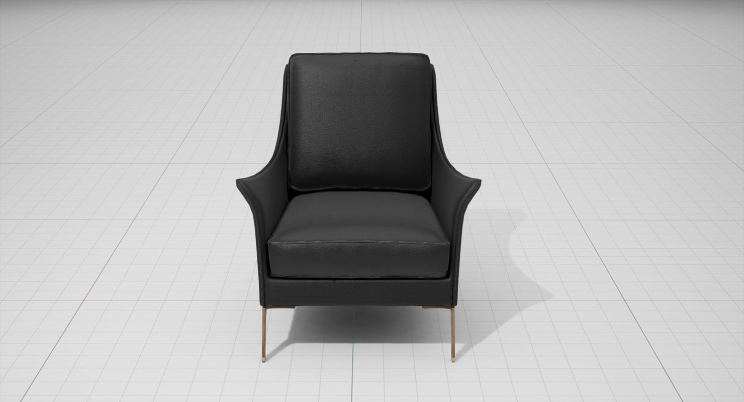Flexform Boss Chair UE4 Low-poly 3D model_7