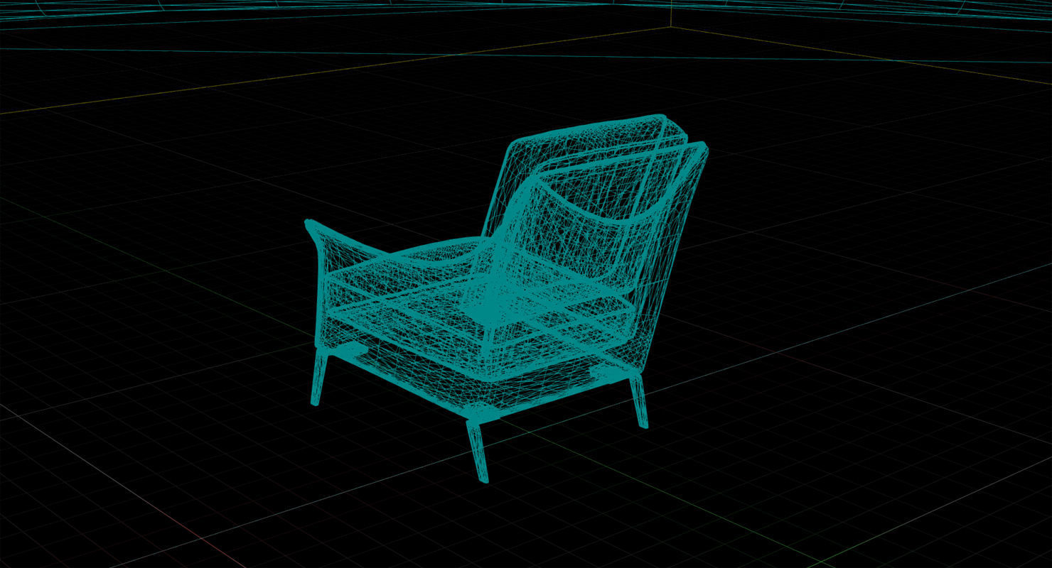 Flexform Boss Chair UE4 Low-poly 3D model_10