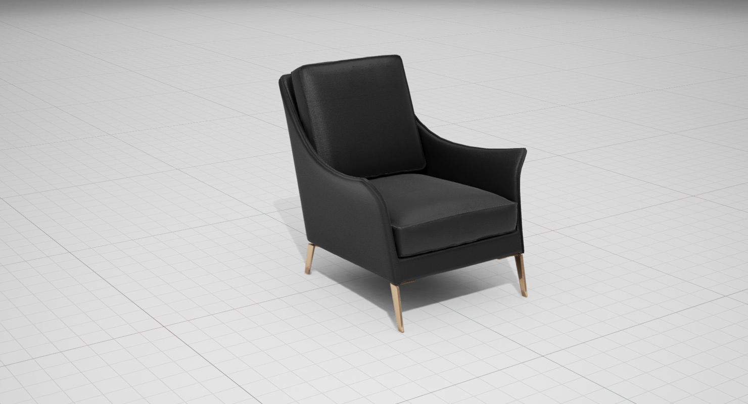 Flexform Boss Chair UE4 Low-poly 3D model_8