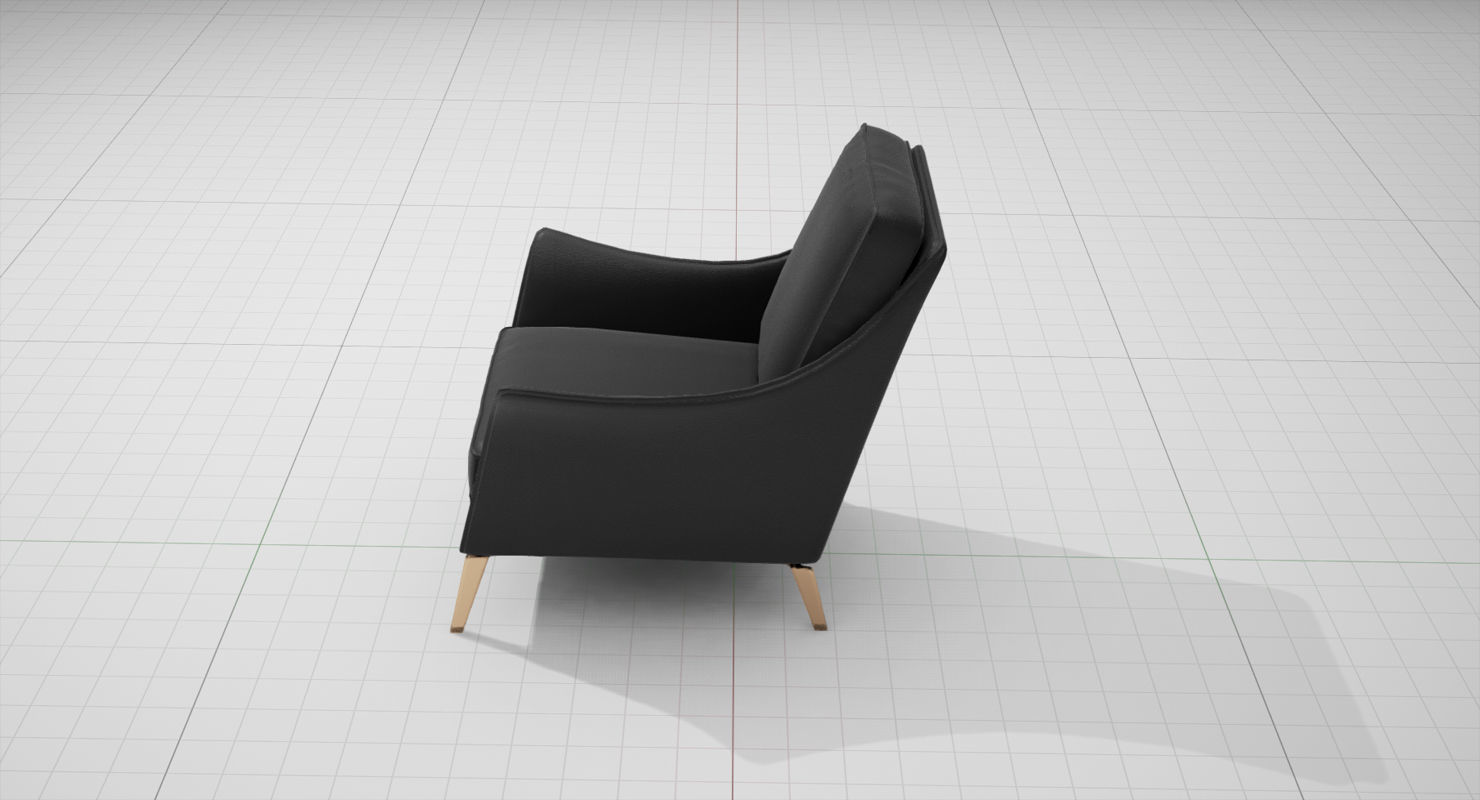 Flexform Boss Chair UE4 Low-poly 3D model_11