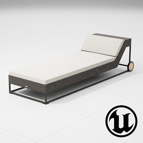 Dedon Zofa Lounge Chair UE4 Low-poly 3D model