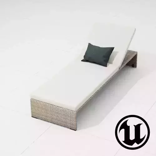 Dedon Slimline Lounge 003 UE4 Low-poly 3D model