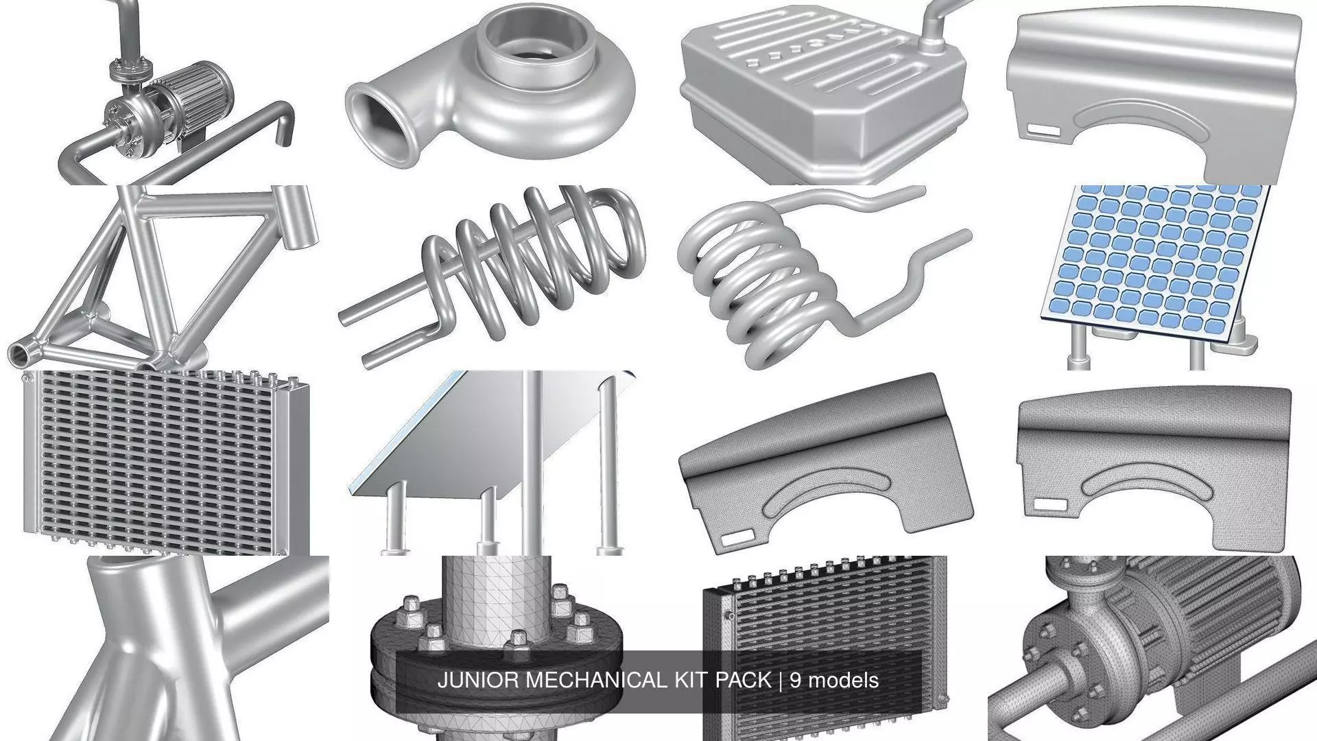 JUNIOR MECHANICAL KIT PACK 3D Model Collection_0