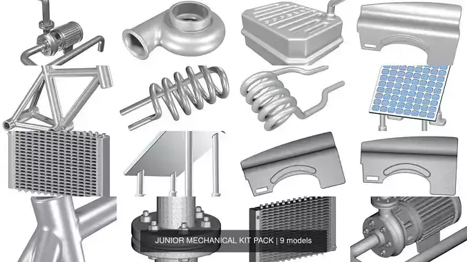 JUNIOR MECHANICAL KIT PACK 3D Model Collection