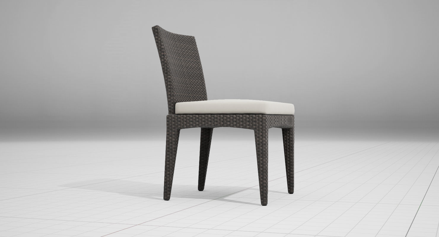 Dedon Panama Chair 003 UE4 Low-poly 3D model_3