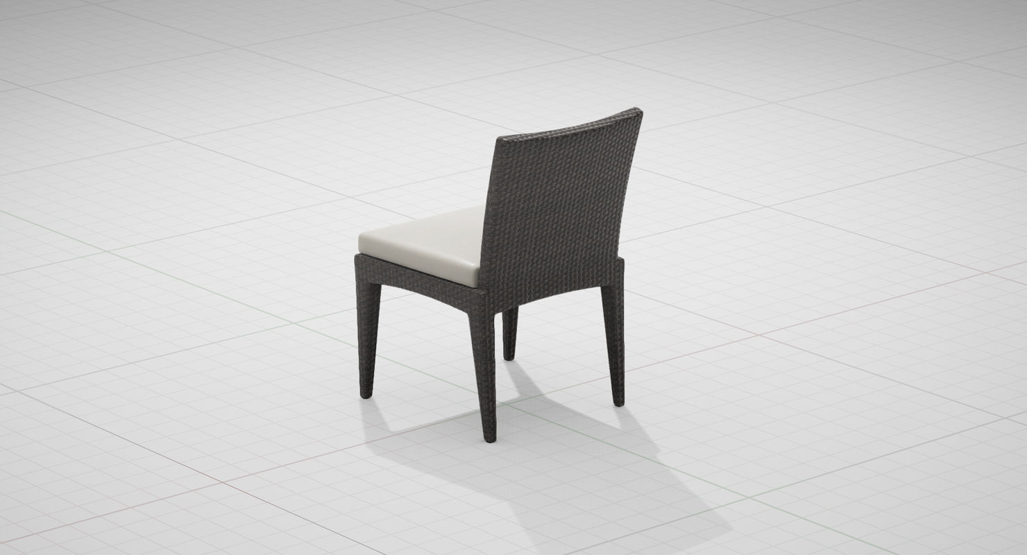 Dedon Panama Chair 003 UE4 Low-poly 3D model_9