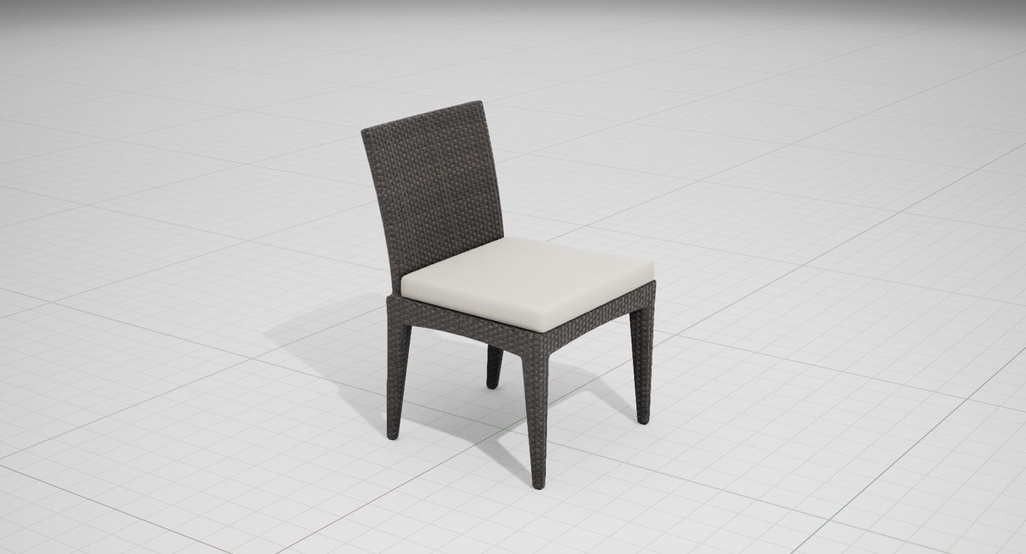 Dedon Panama Chair 003 UE4 Low-poly 3D model_8