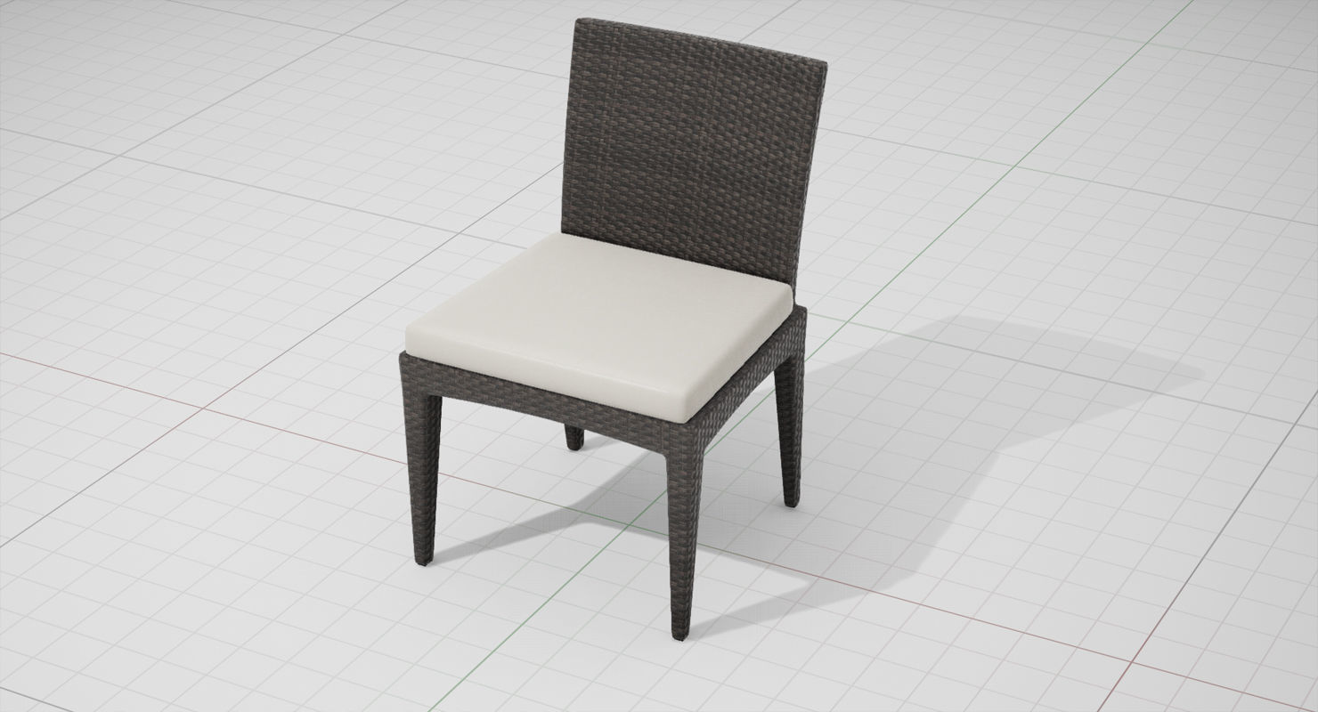 Dedon Panama Chair 003 UE4 Low-poly 3D model_5
