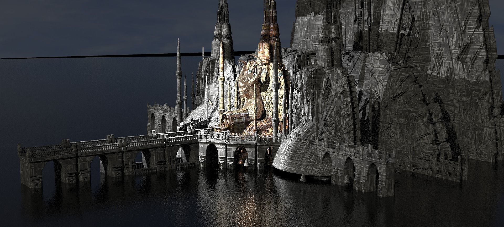 Covenant high Holy Temples Kitbash  3D model_1