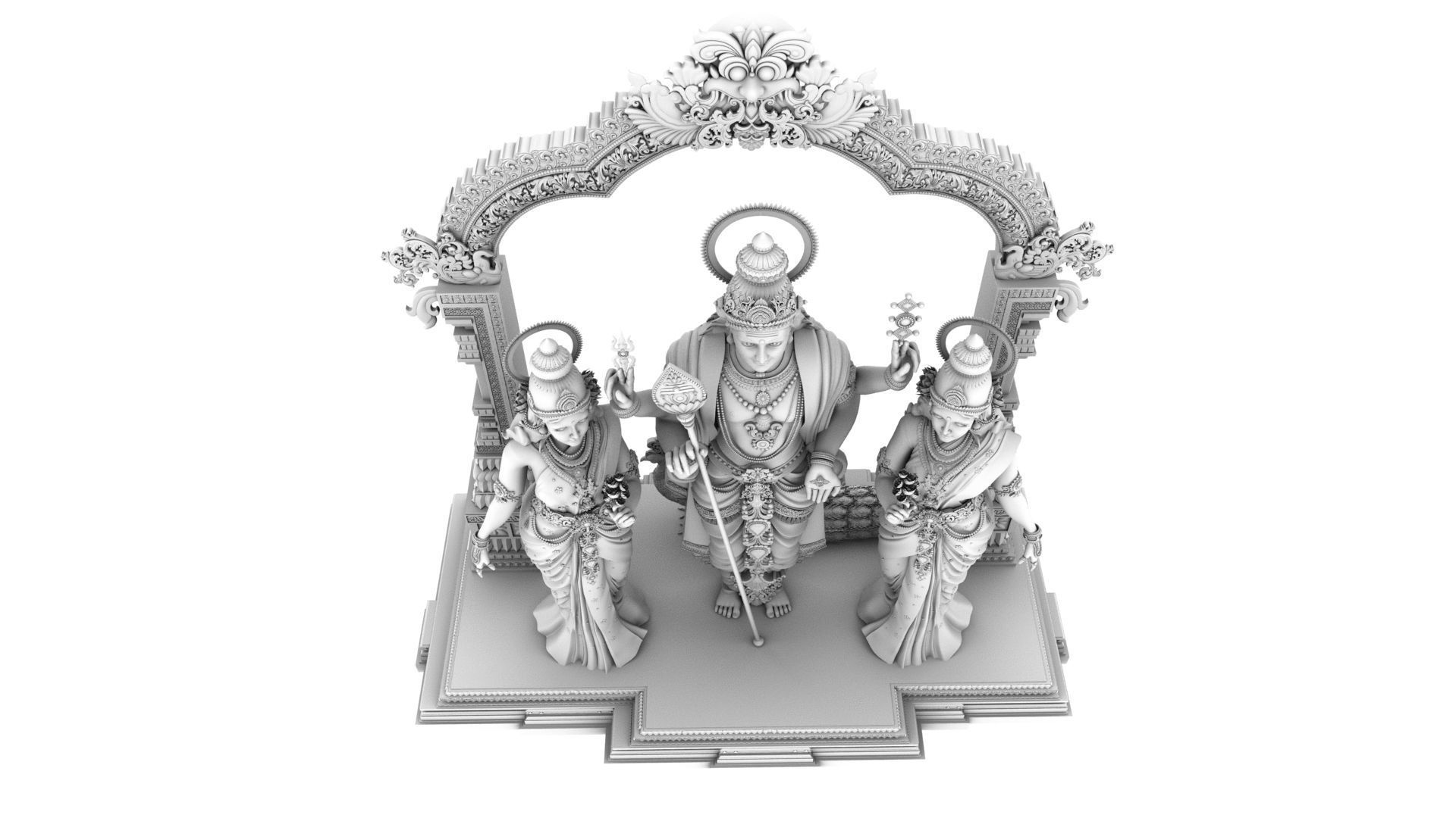 lord god muruga murugan  3D model_10