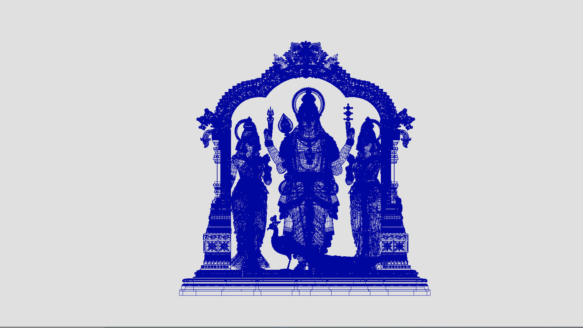 lord god muruga murugan  3D model_15
