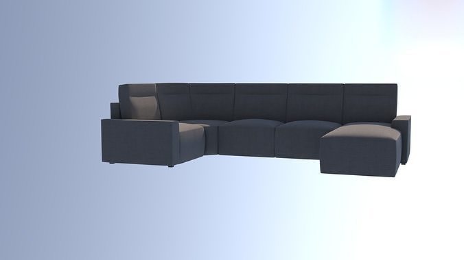 Curved Sofa Free 3D model