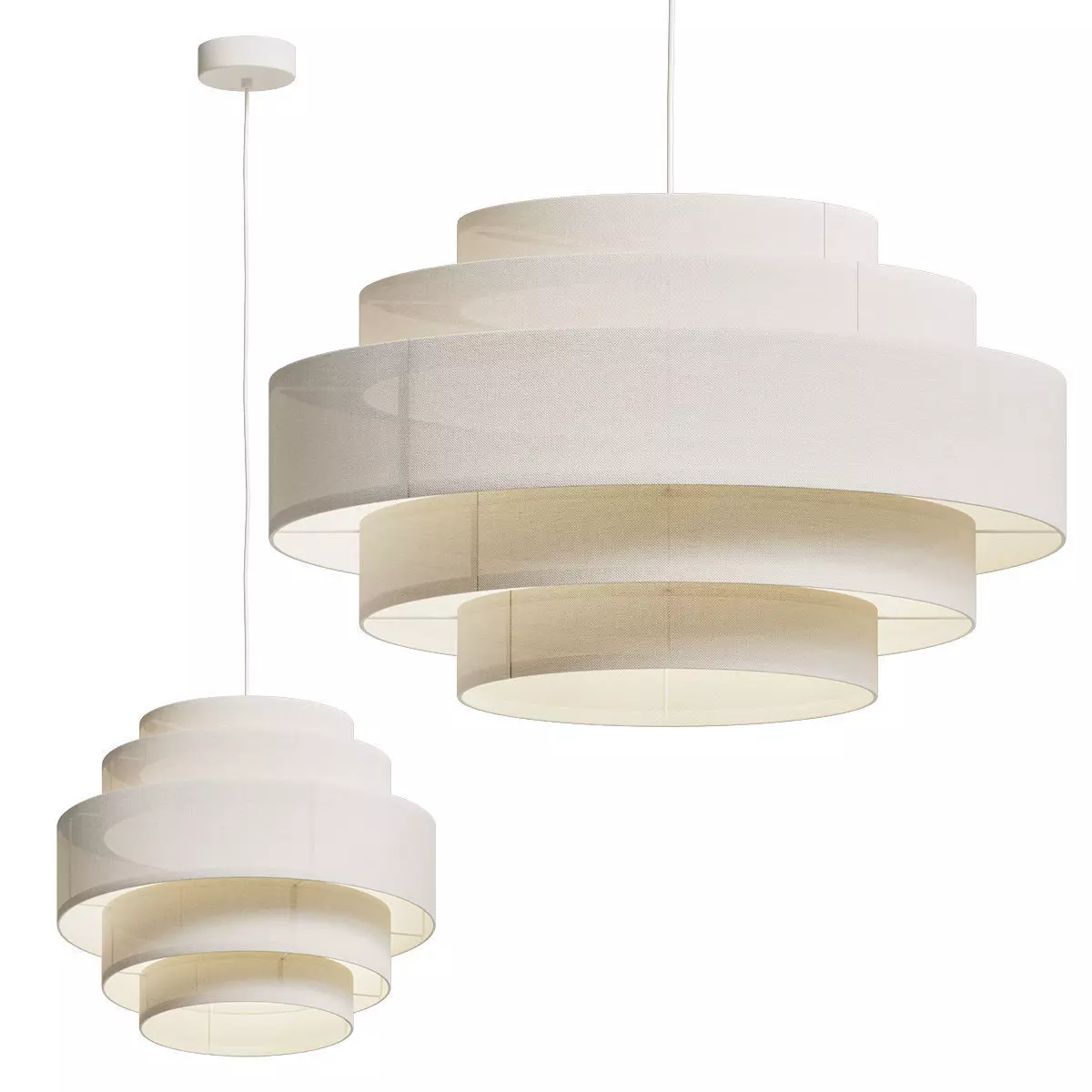 Ellos Home Ceiling Lamps Miguel Two Size 3D model_0