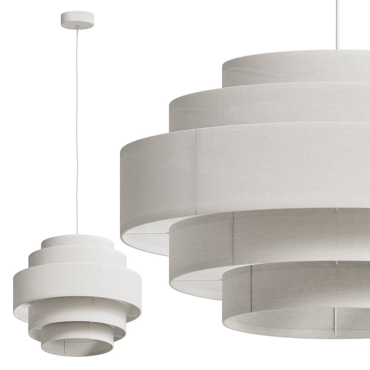 Ellos Home Ceiling Lamps Miguel Two Size 3D model_2