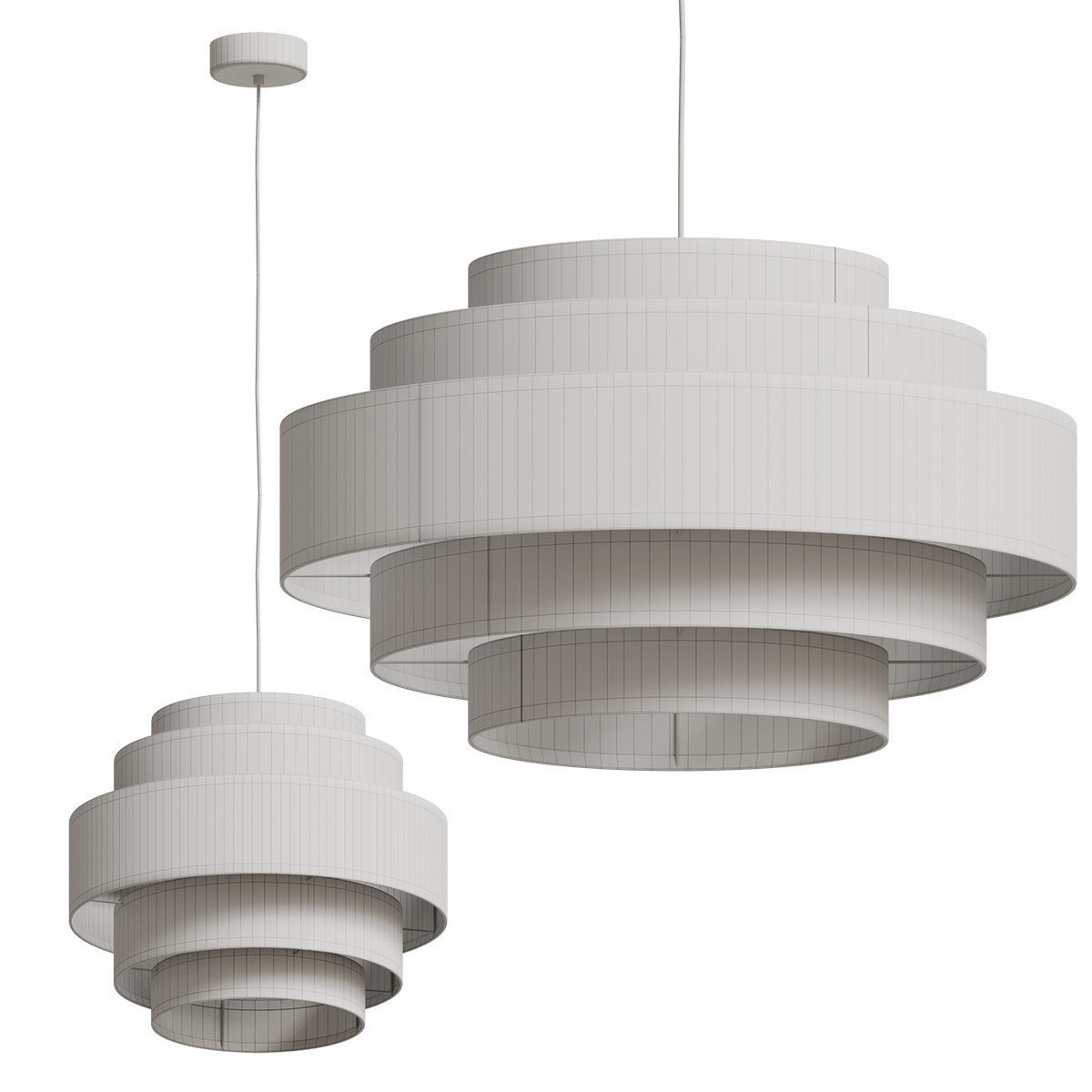 Ellos Home Ceiling Lamps Miguel Two Size 3D model_3