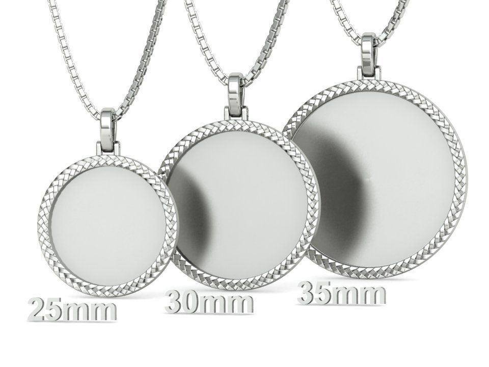 Memory Frame Pendants Collection 25mm 30mm 35mm _1