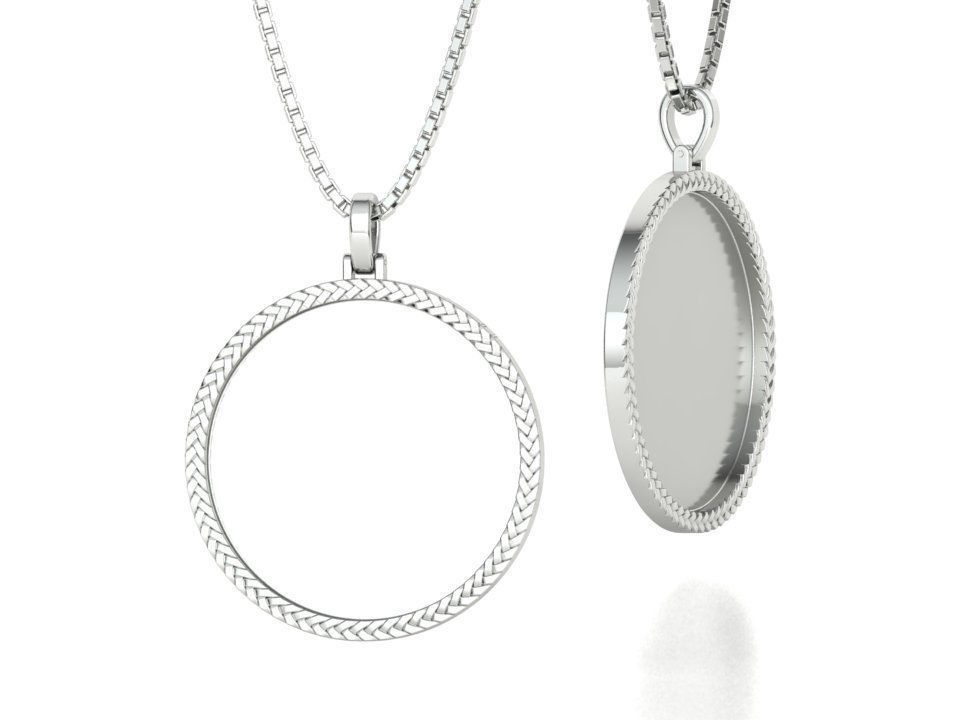 Memory Frame Pendants Collection 25mm 30mm 35mm _32