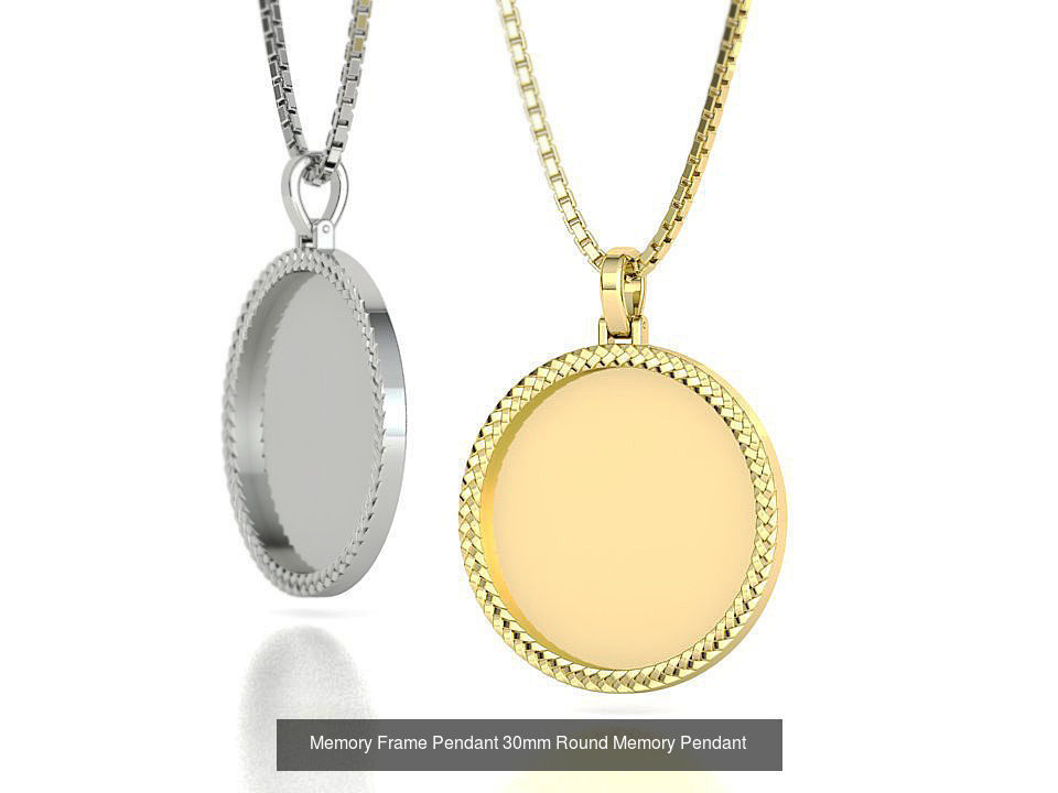Memory Frame Pendants Collection 25mm 30mm 35mm _6