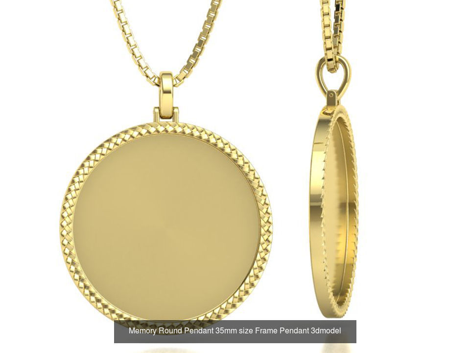 Memory Frame Pendants Collection 25mm 30mm 35mm _8