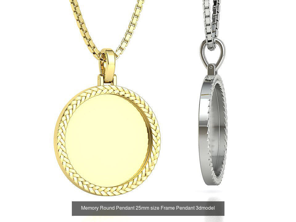 Memory Frame Pendants Collection 25mm 30mm 35mm _7