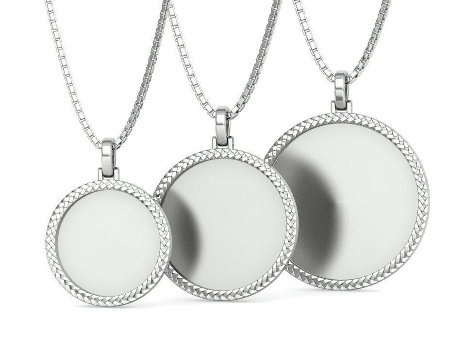 Memory Frame Pendants Collection 25mm 30mm 35mm _4