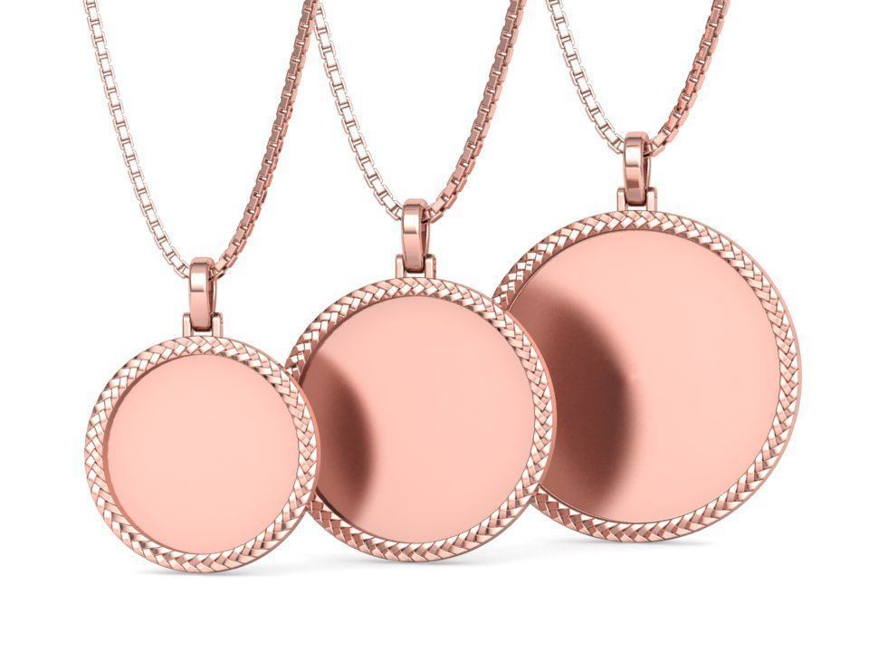 Memory Frame Pendants Collection 25mm 30mm 35mm _3