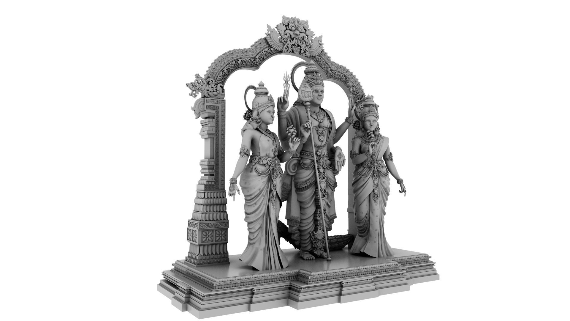 lord god muruga  3D model_7