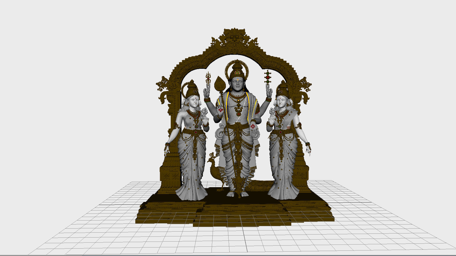 lord god muruga  3D model_2