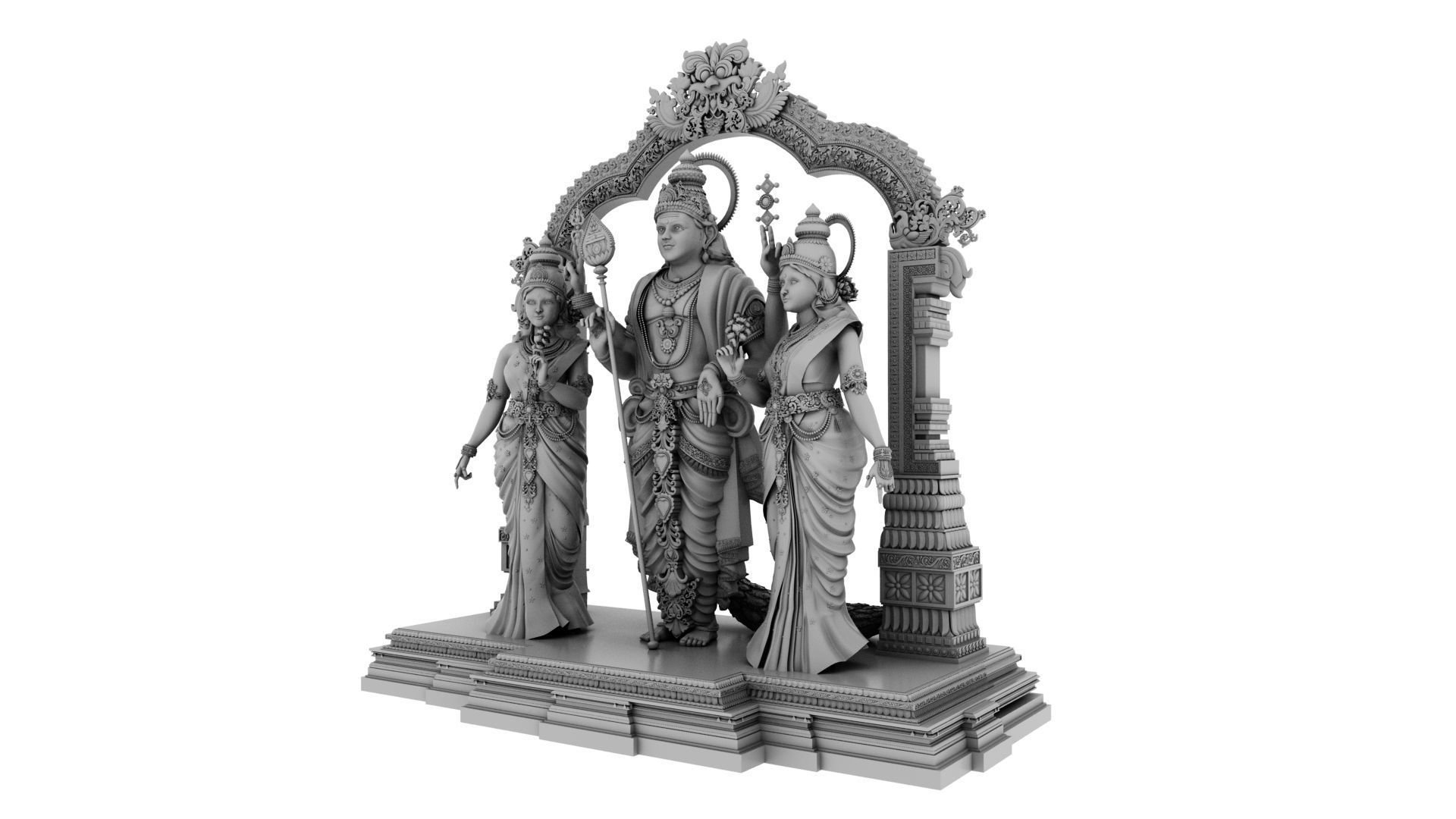 lord god muruga  3D model_11