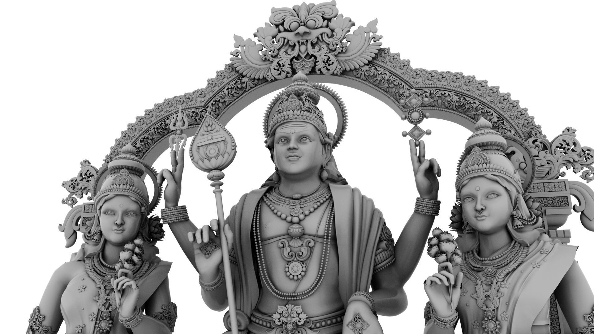 lord god muruga  3D model_6