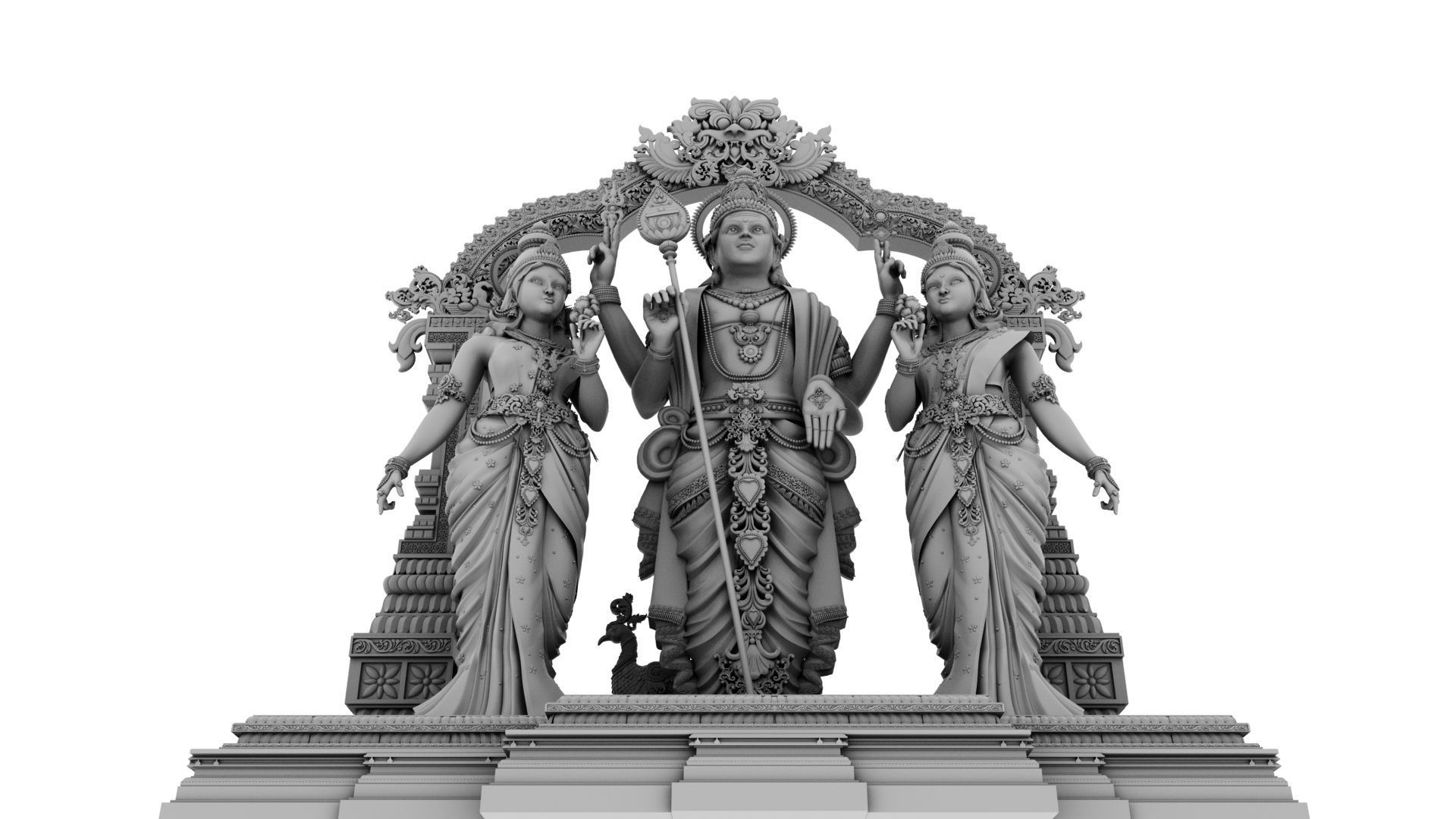 lord god muruga  3D model_9