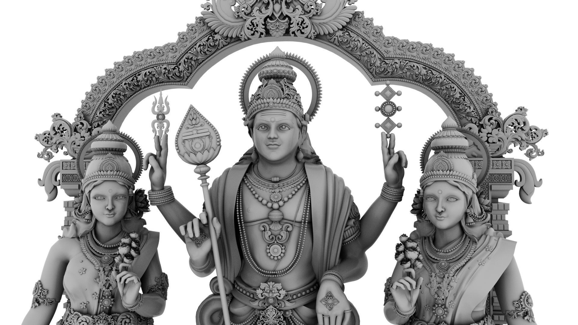 lord god muruga  3D model_8