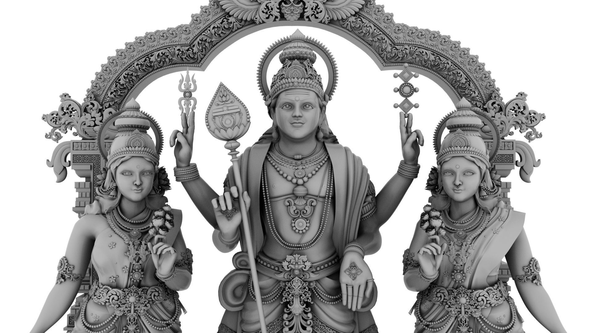 lord god muruga  3D model_12