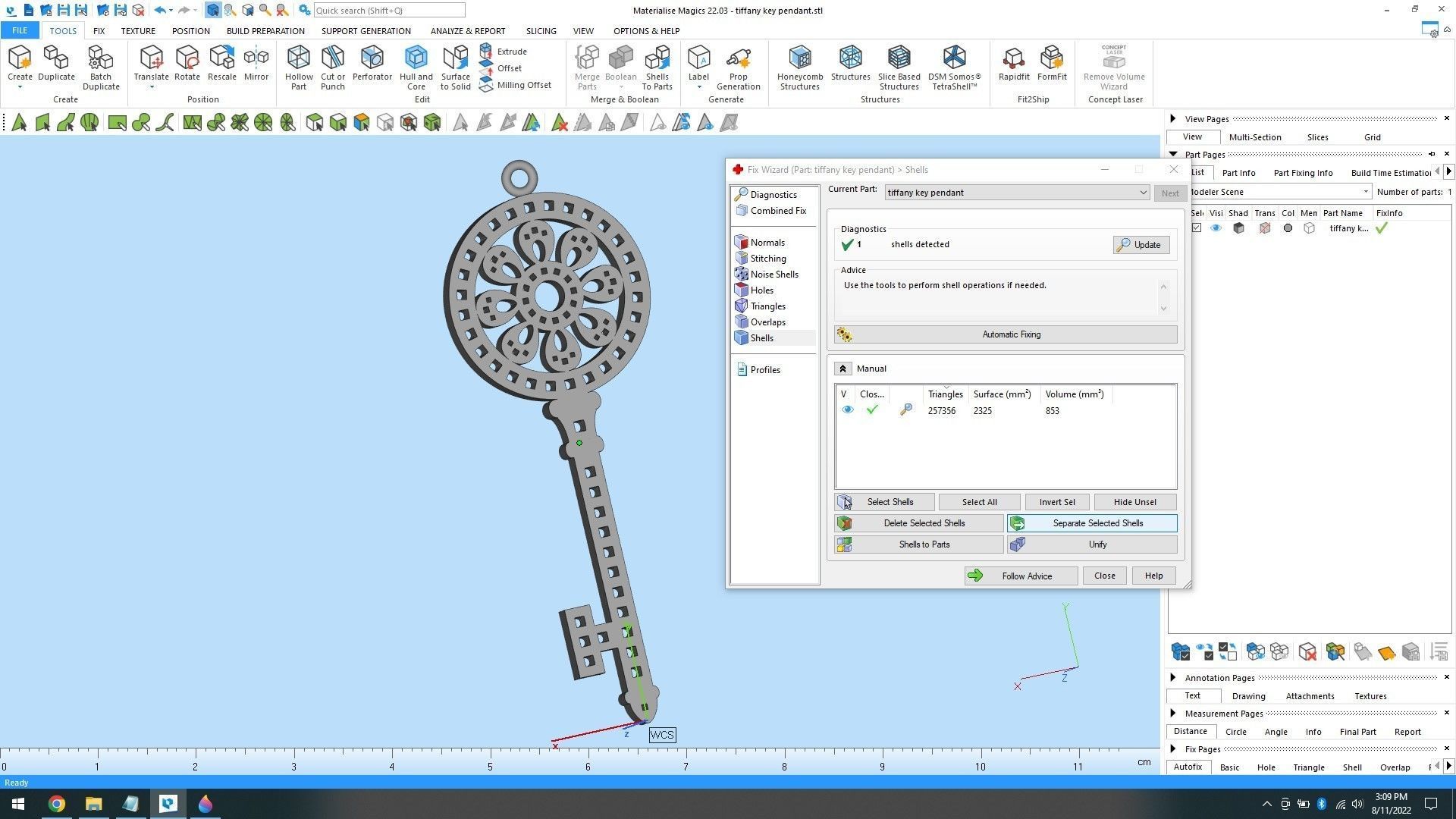 key pendant 3D print model_11